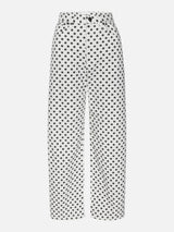 The Bow Crop -- White Polka Dot