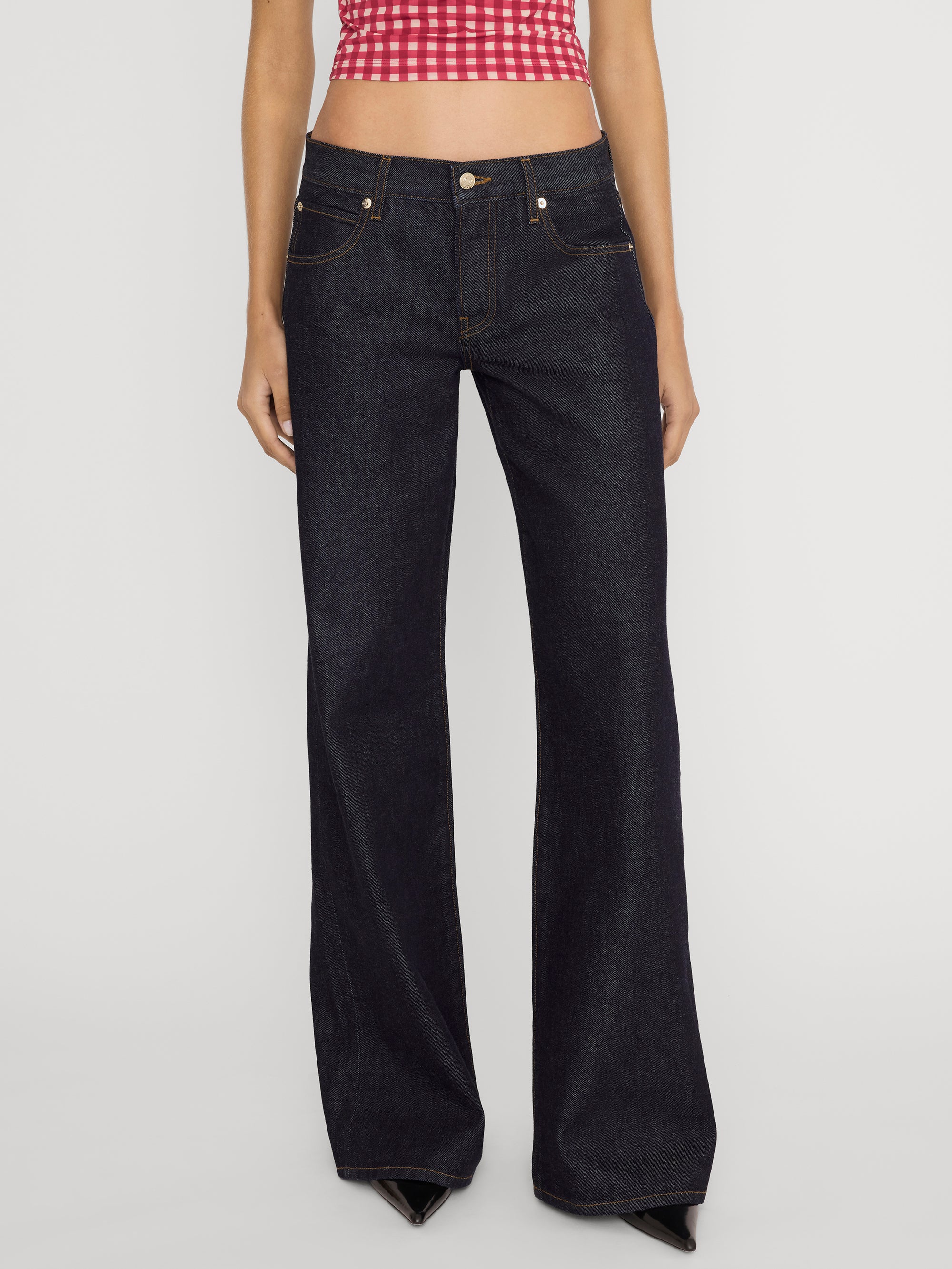 Jean on model crop 