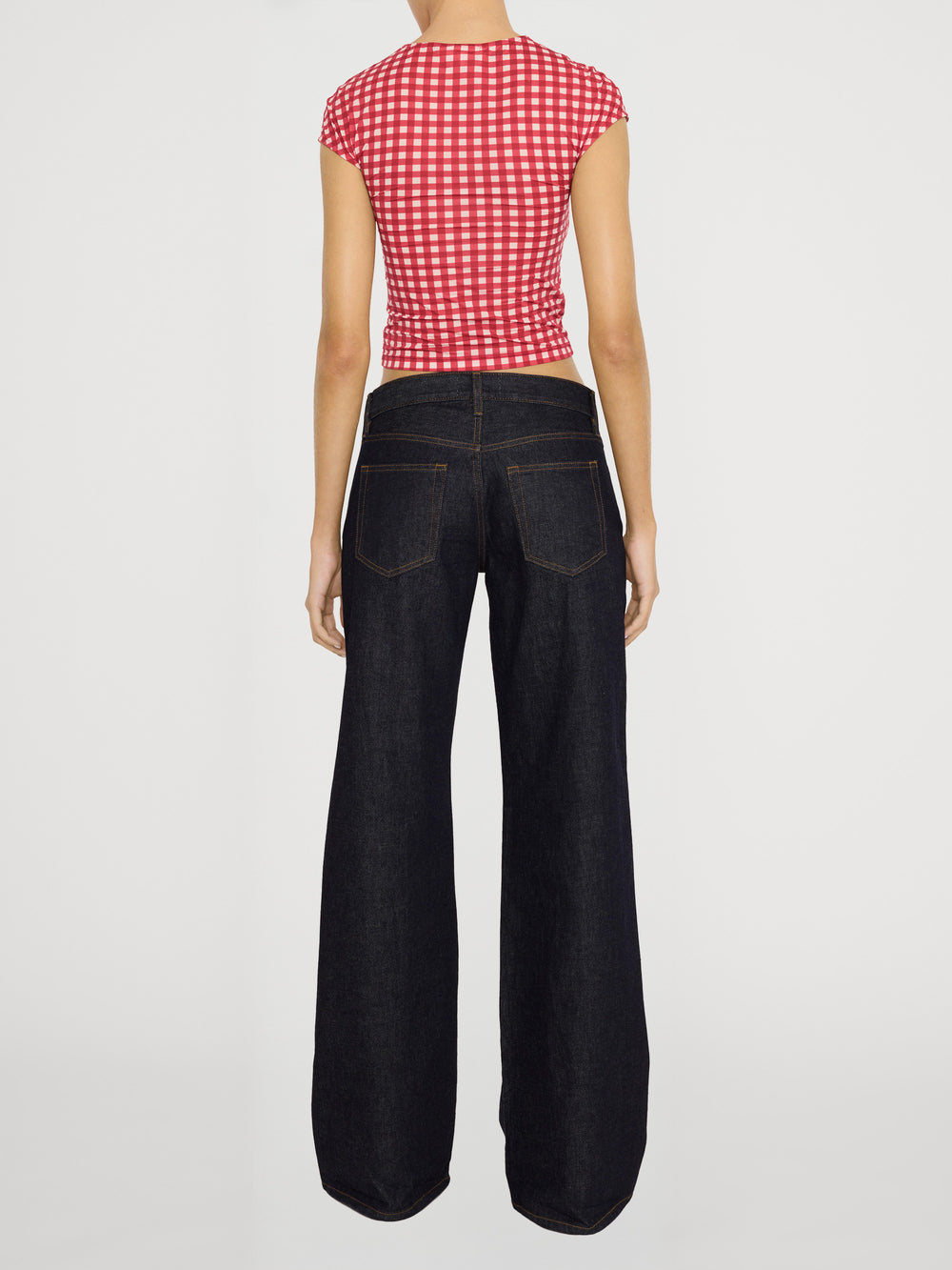 Jean on model back 