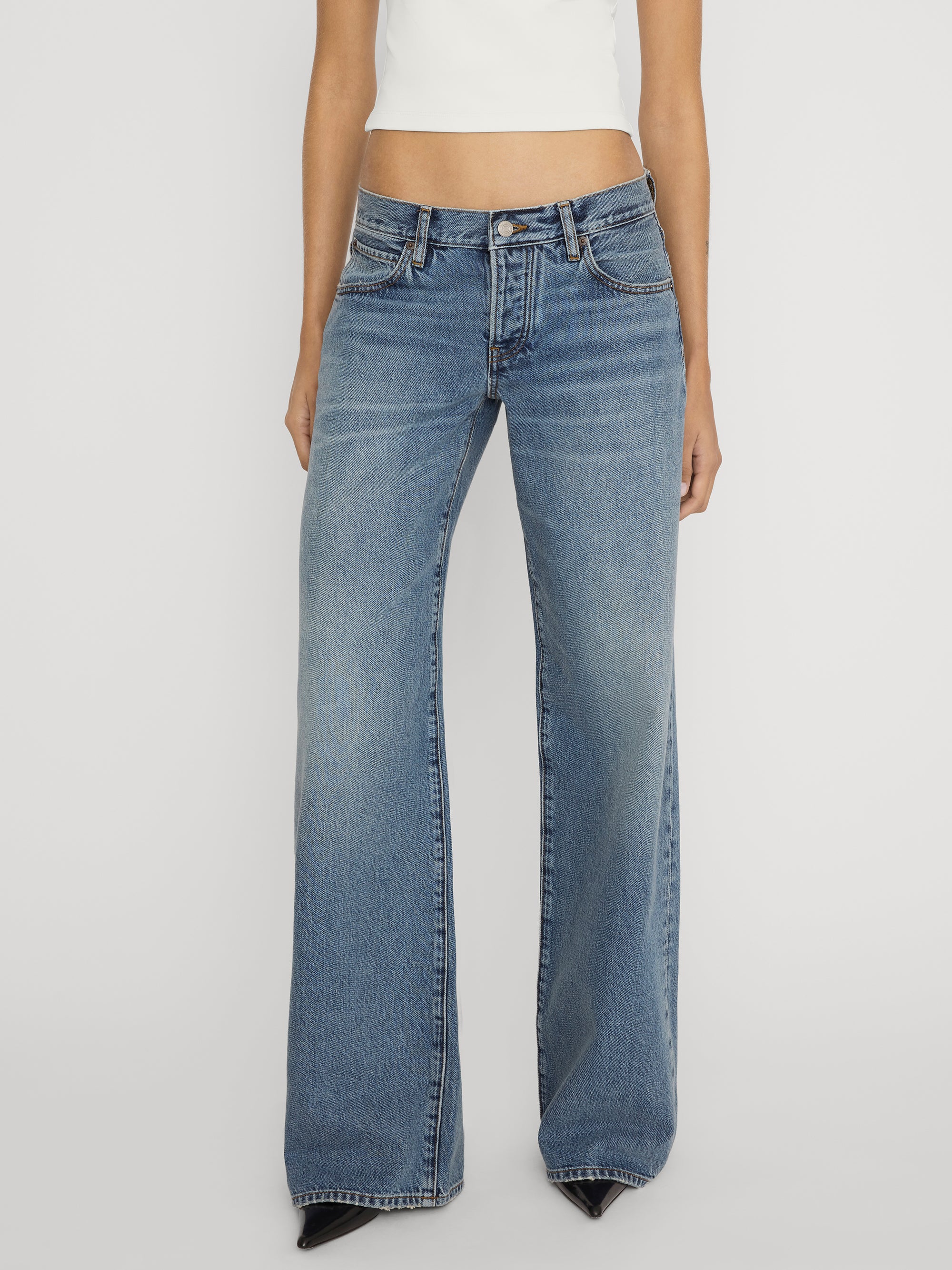 Jean on model crop 