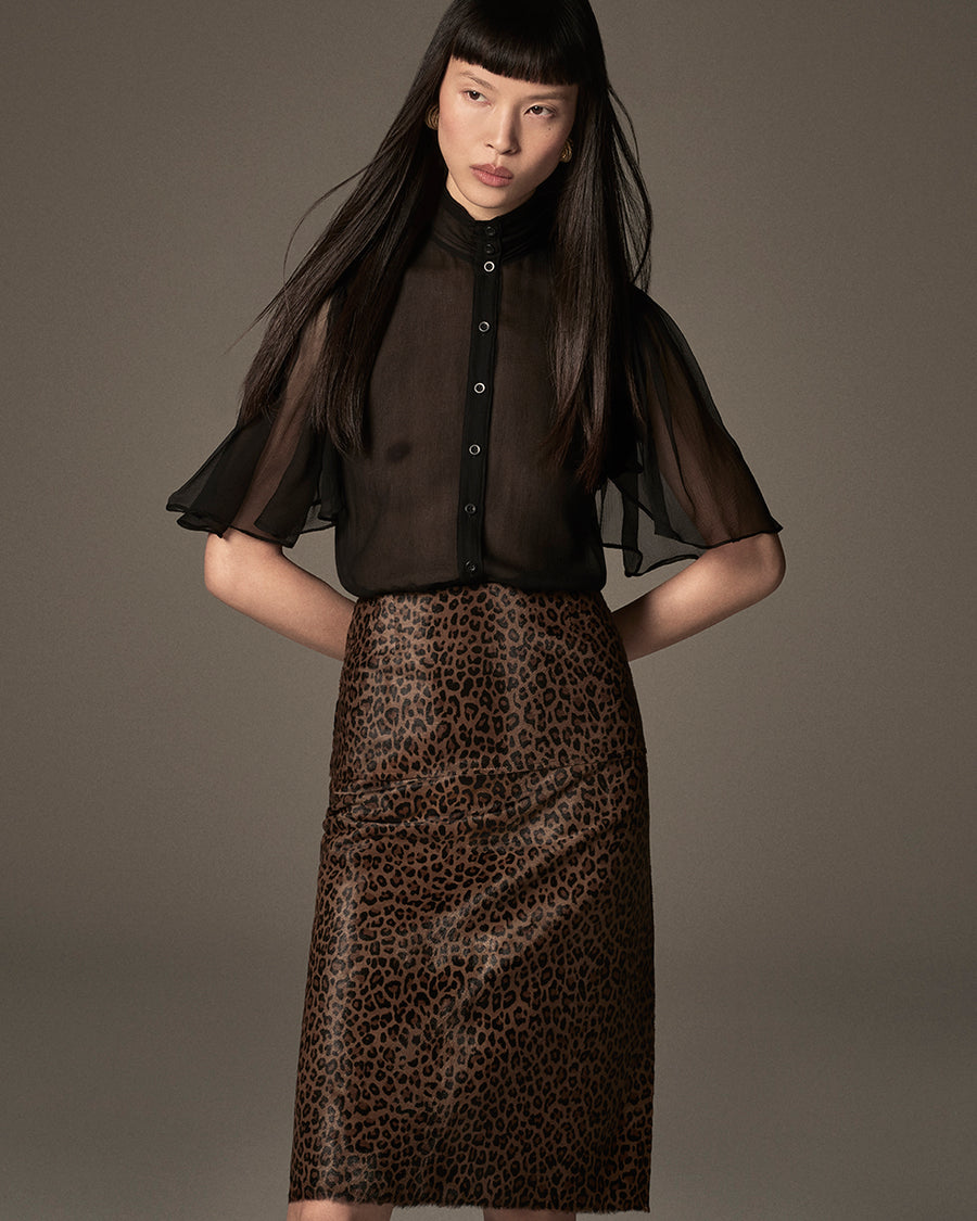 Ponyhair skirt editorial detail 
