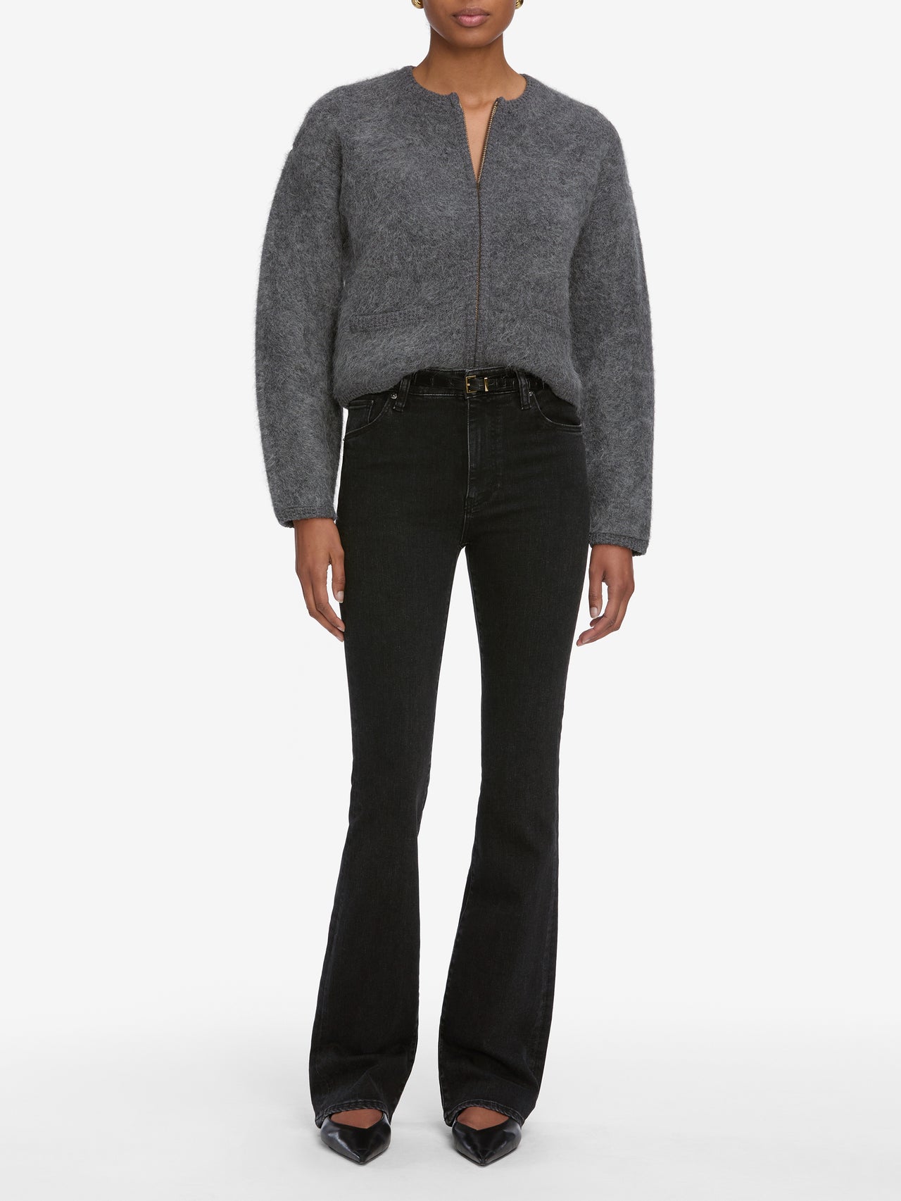 jeans full front view