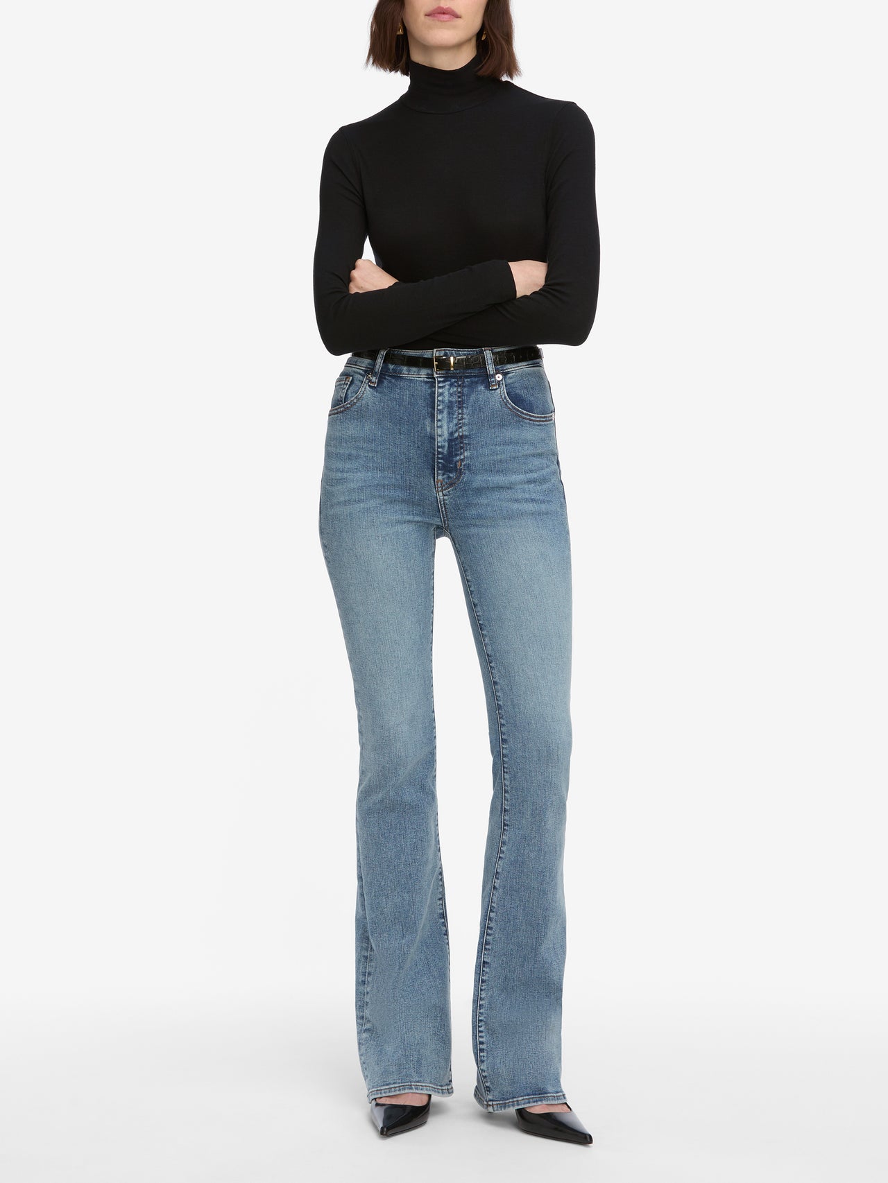 jeans full front view