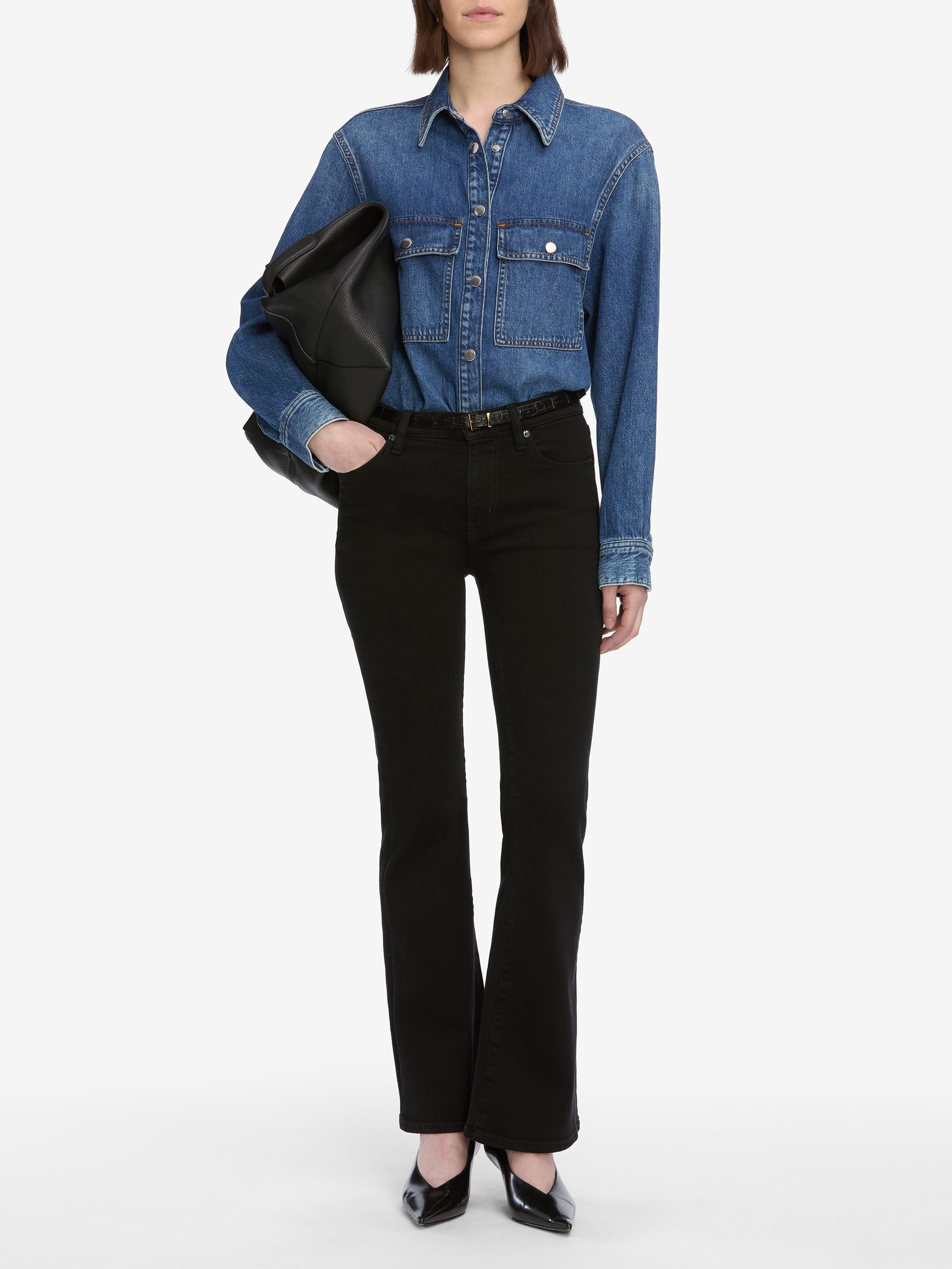 jeans full front view