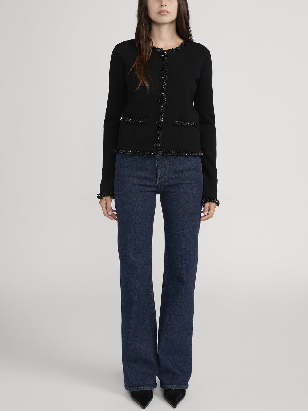 jeans full front view