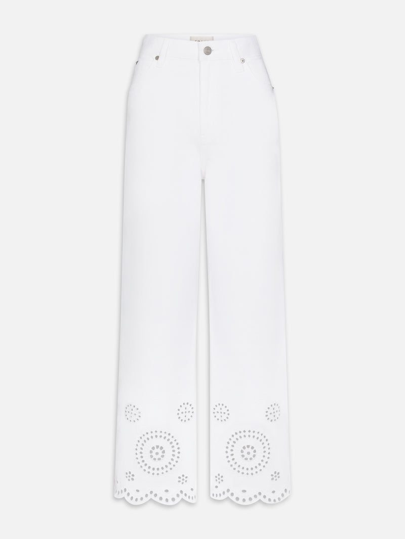 The Eyelet Flare -- White