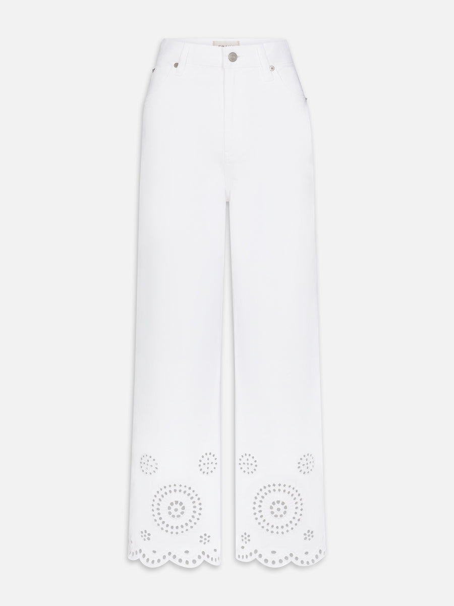 The Eyelet Flare -- White