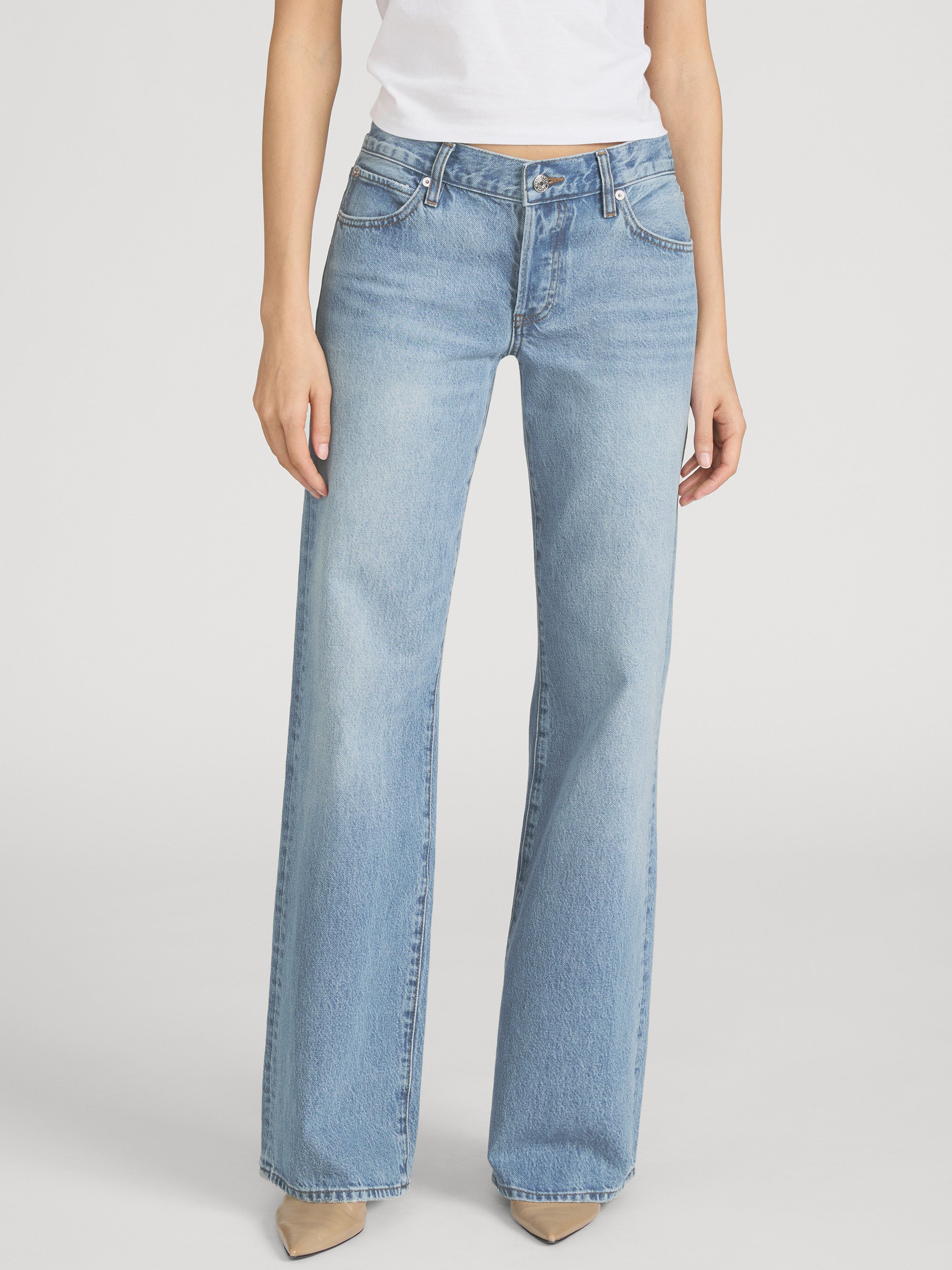 Jean on model crop 