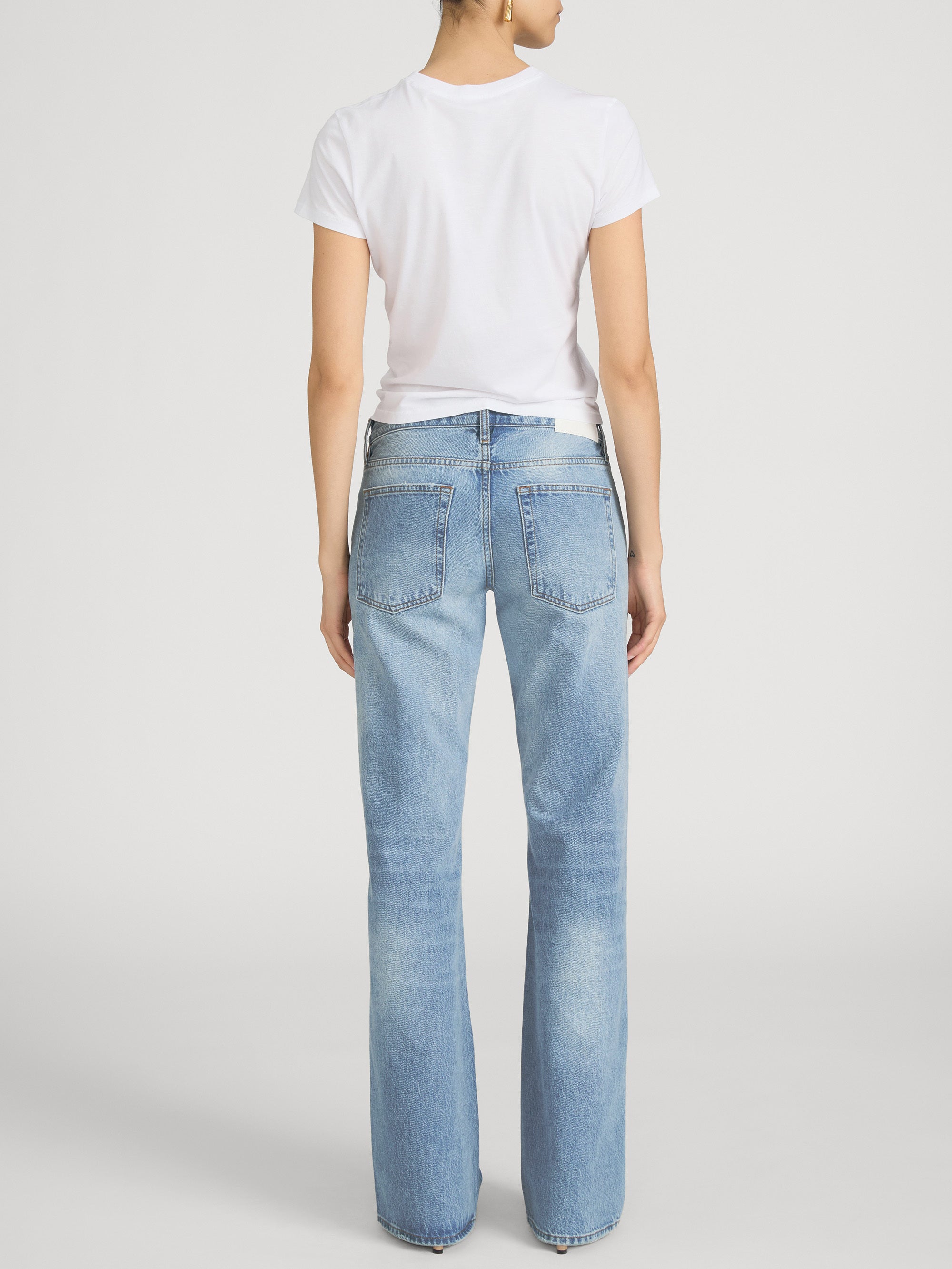 Jean on model back 