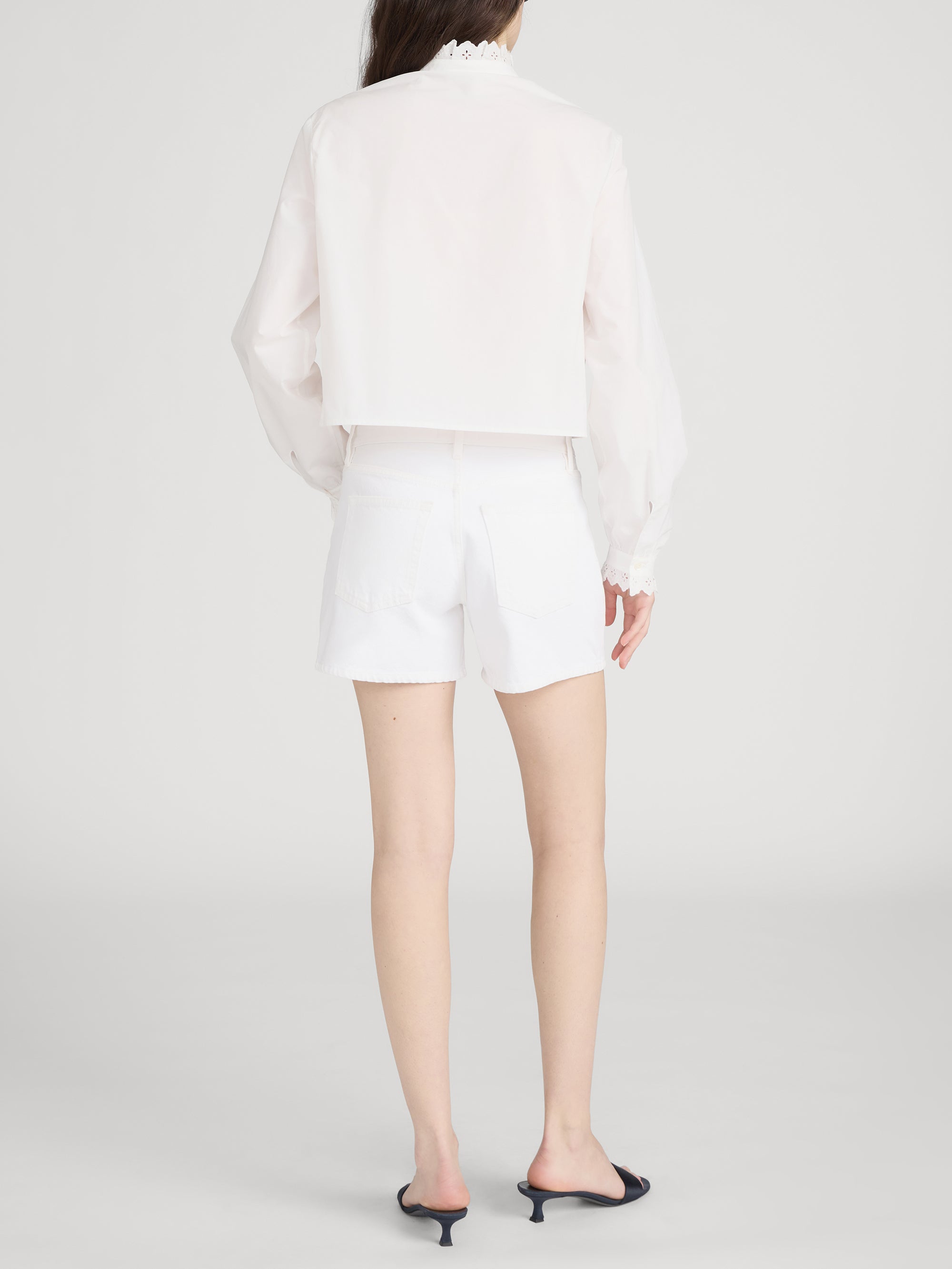 Shorts On Model Back 
