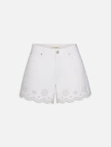 The Eyelet Hang Short Long -- White