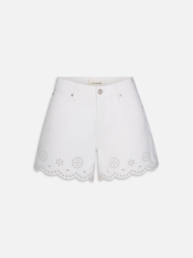 The Eyelet Hang Short Long -- White