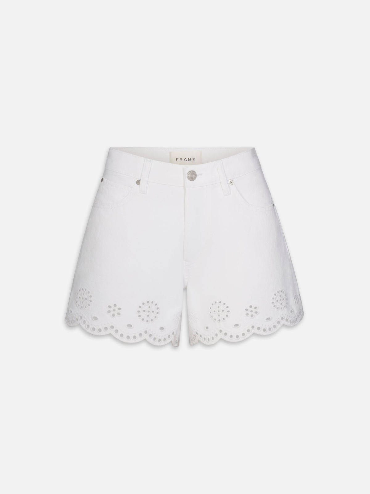 The Eyelet Hang Short Long -- White