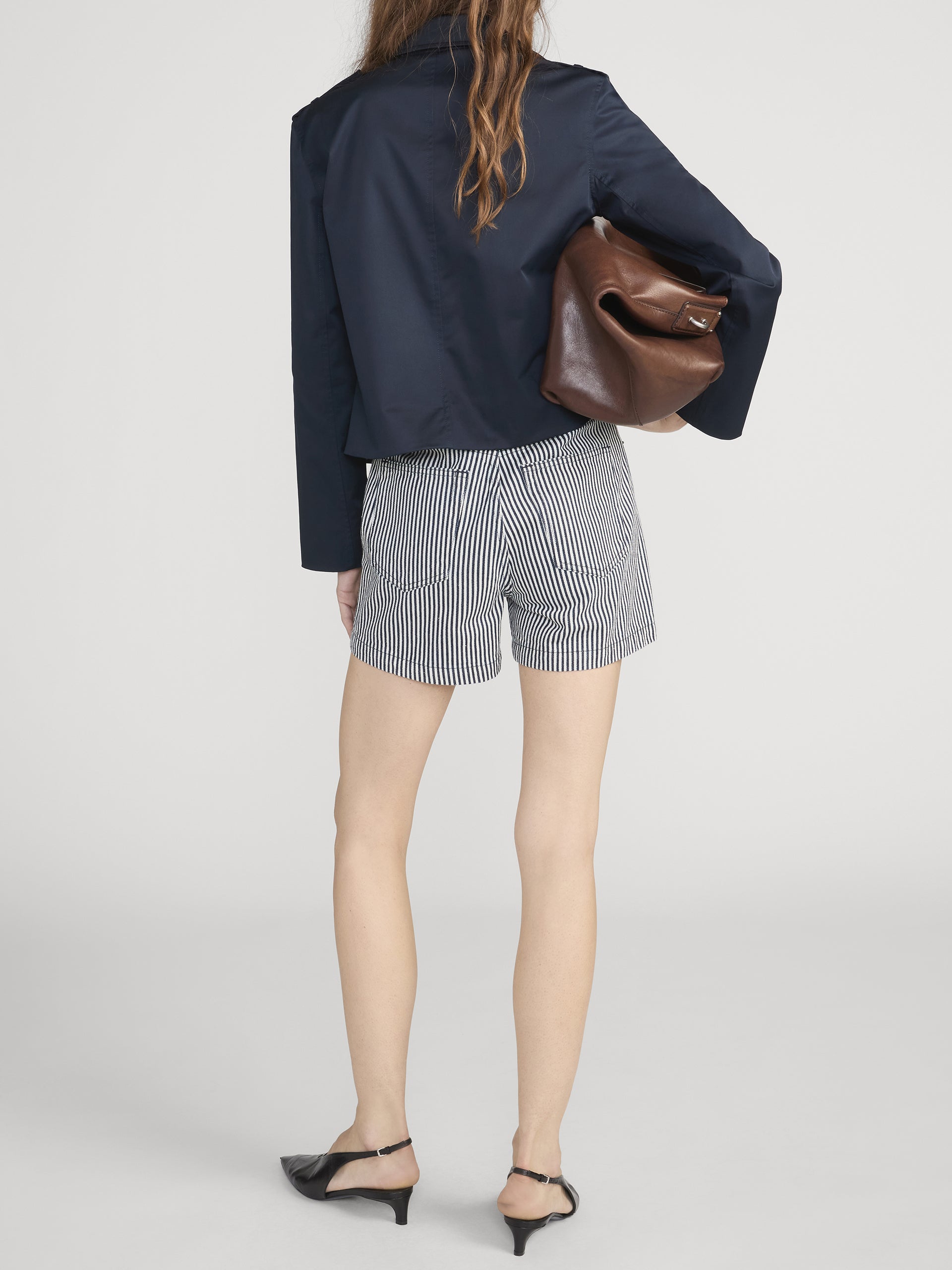 Shorts On Model Back 