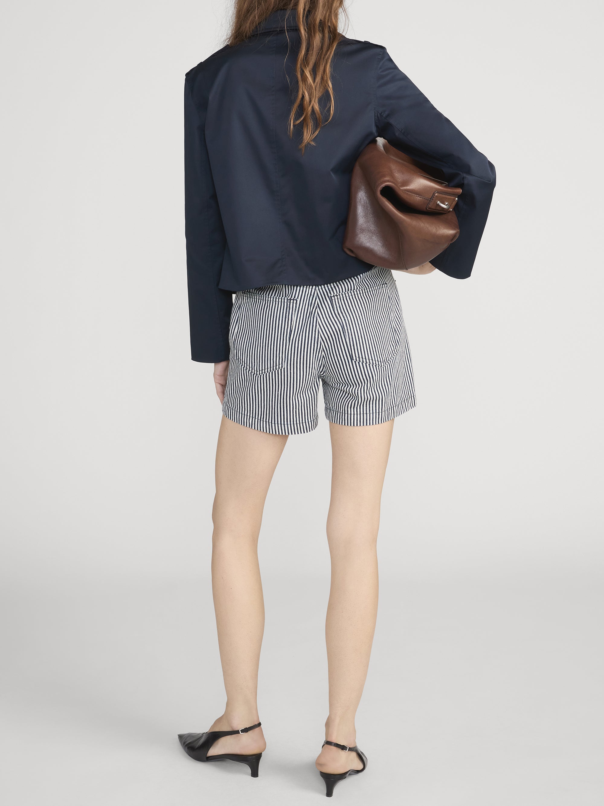 Shorts On Model Back 