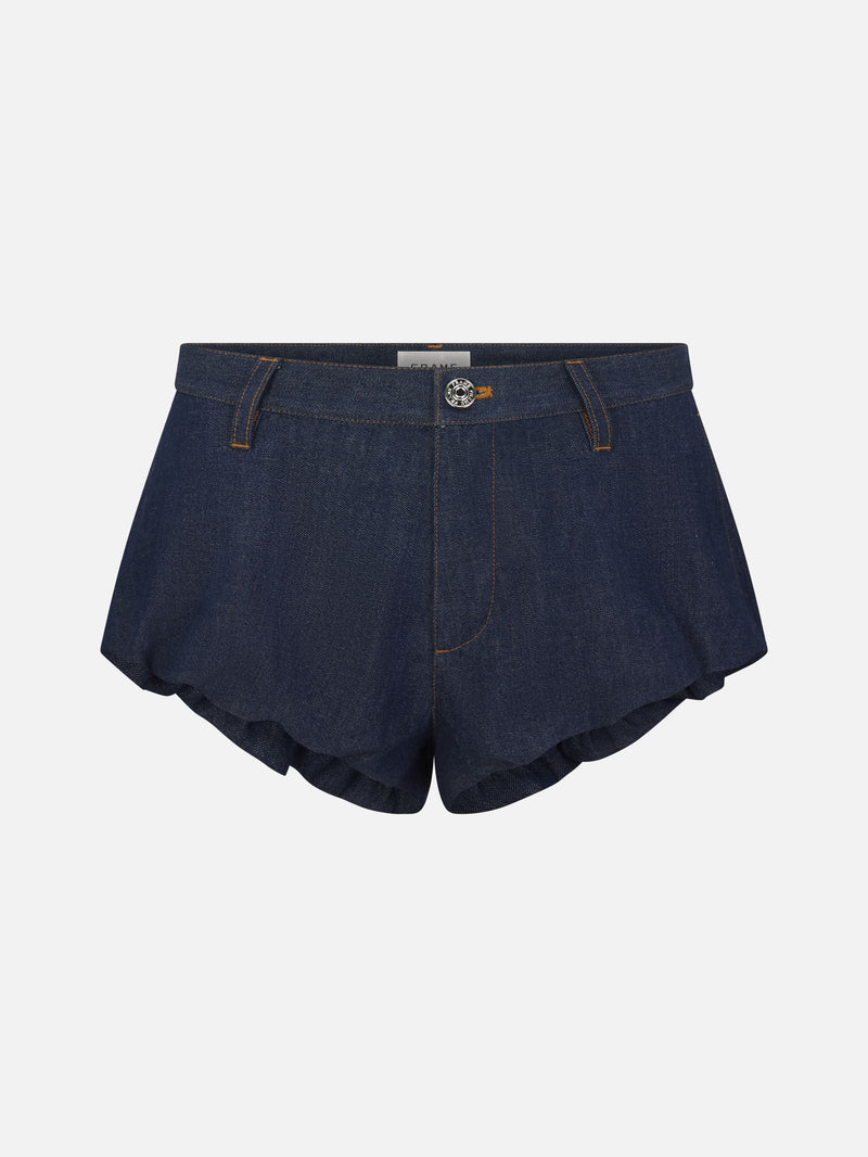 Denim short front pack shot 