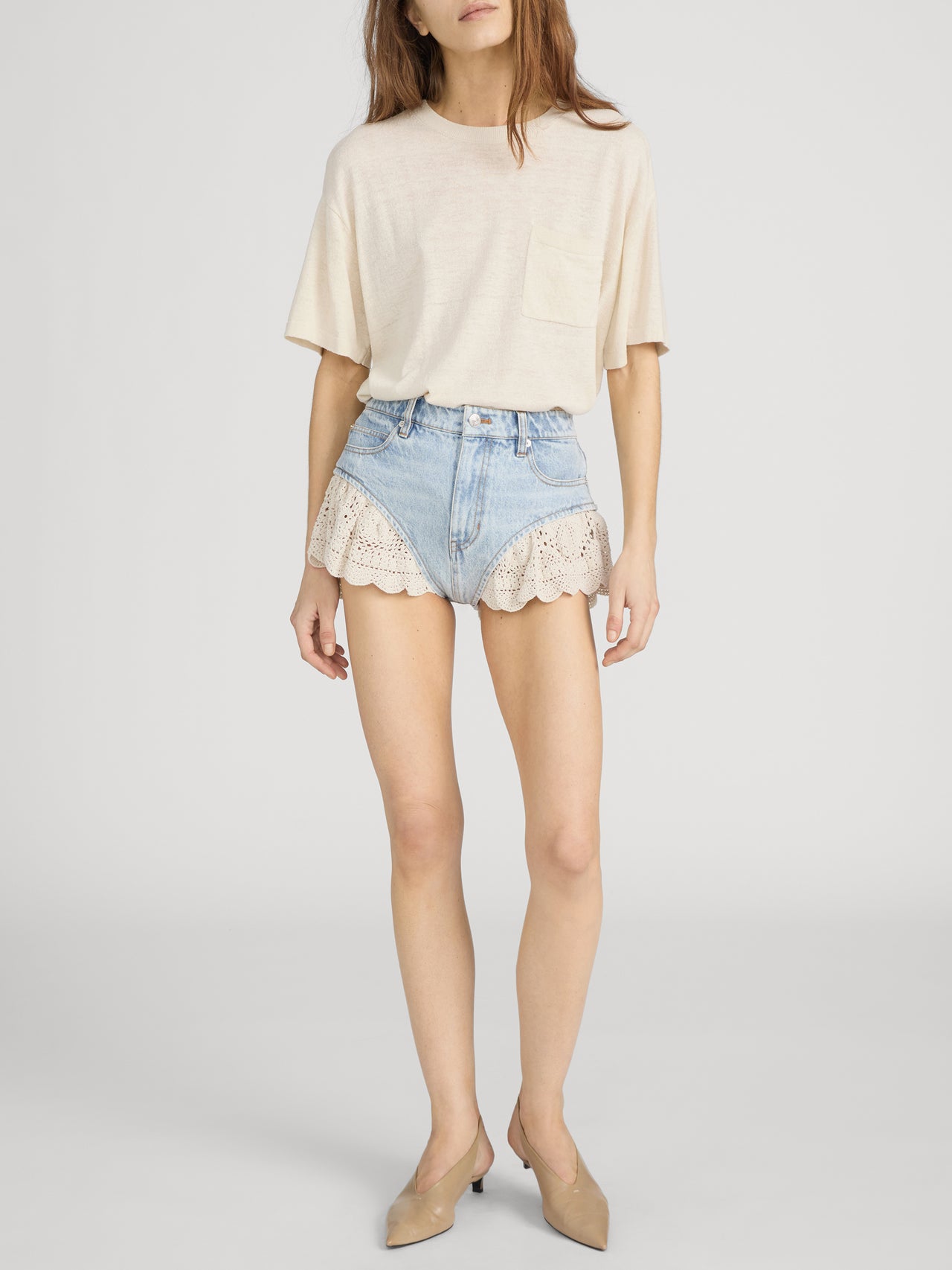Shorts On Model Front 