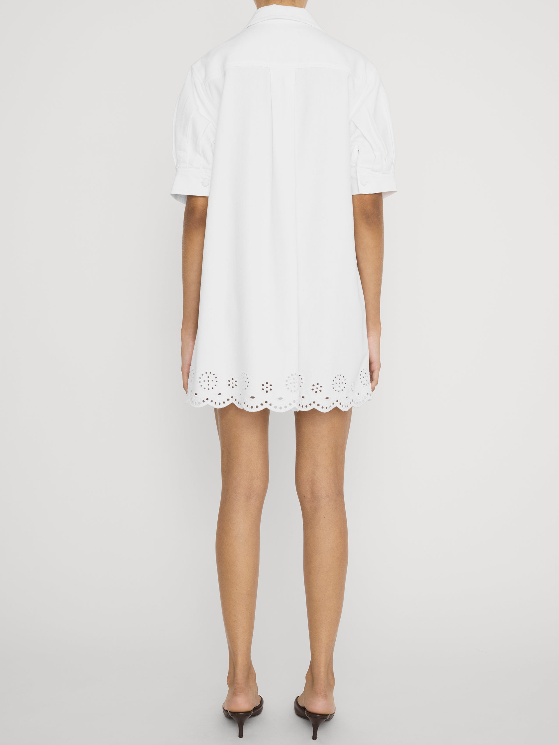 Dress on model back 