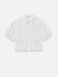 The Eyelet Billow Sleeve Shirt -- White