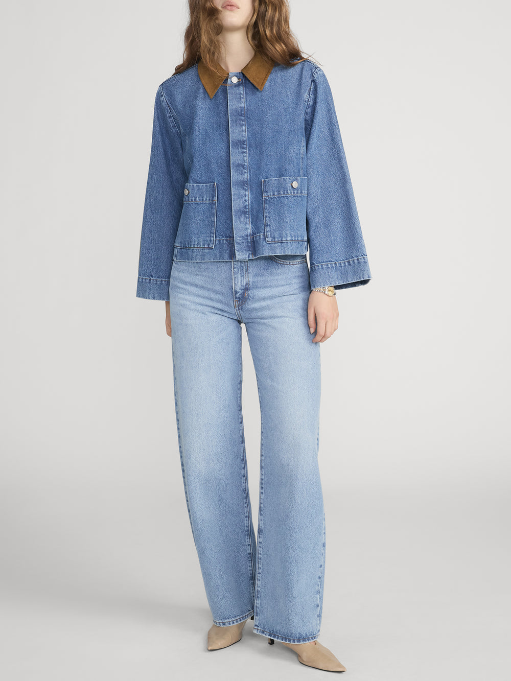 The Mini Denim Swing Jacket -- Sonic