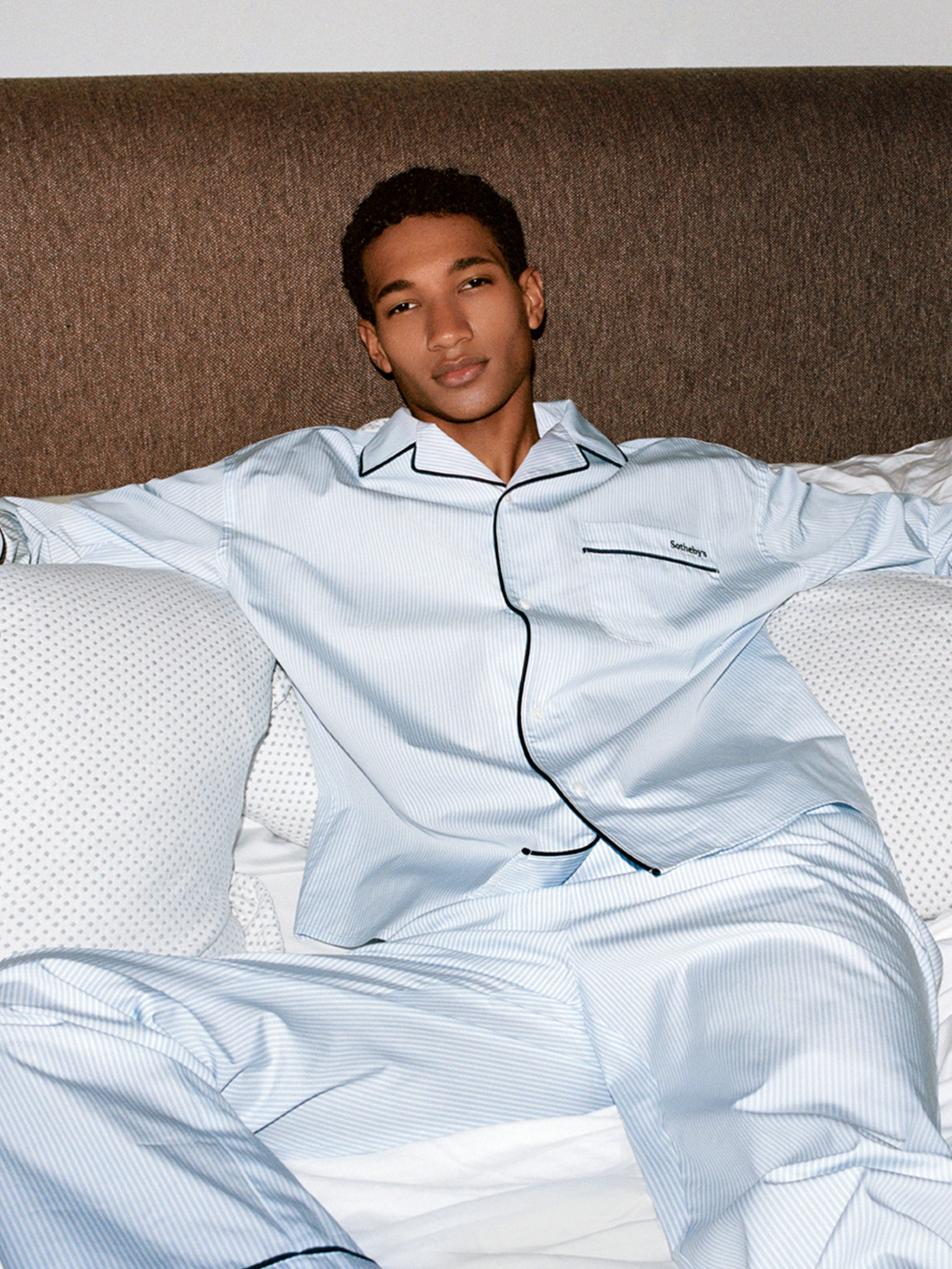 STRIPE SHAREEF PAJAMA SHIRTS Stripe 公式通販 Pajama Shirt Blue