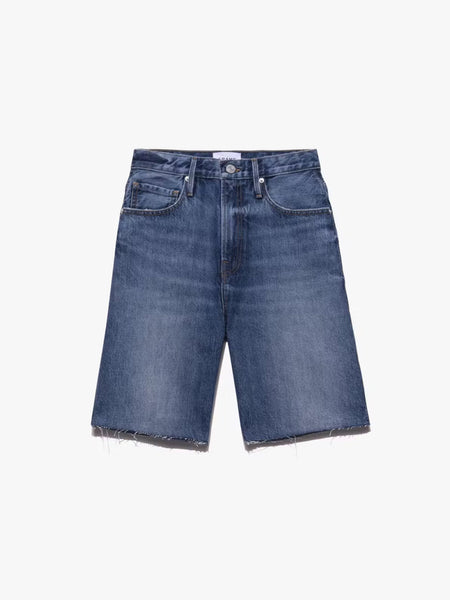 Blue Wide Bermuda High Waist Shorts - Size: 4 - H&M