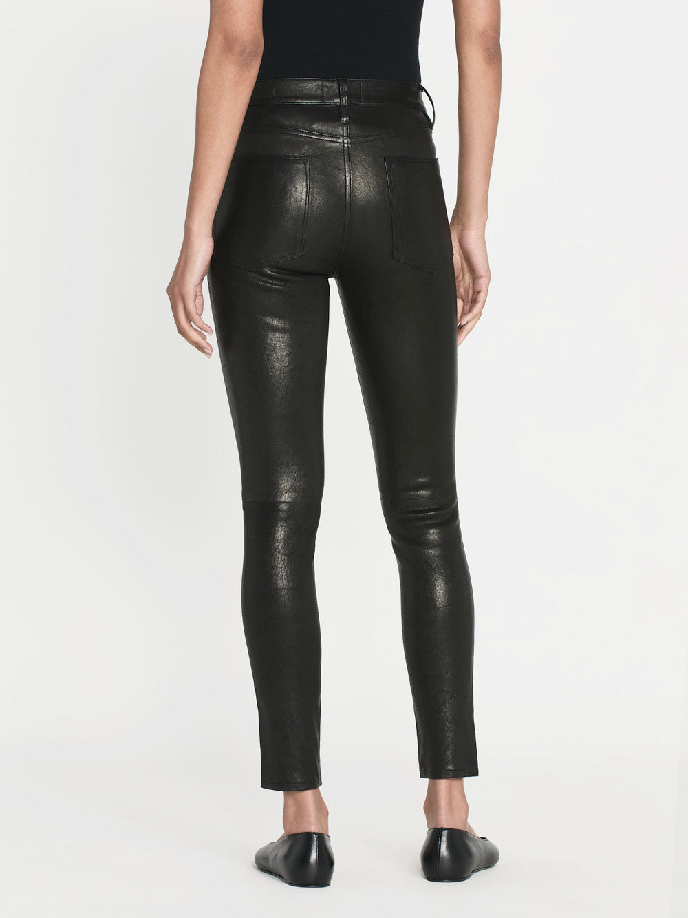 Shops high waisted patent leather pants