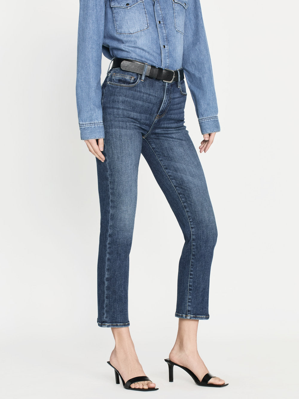 Frame Le outlet high straight jeans