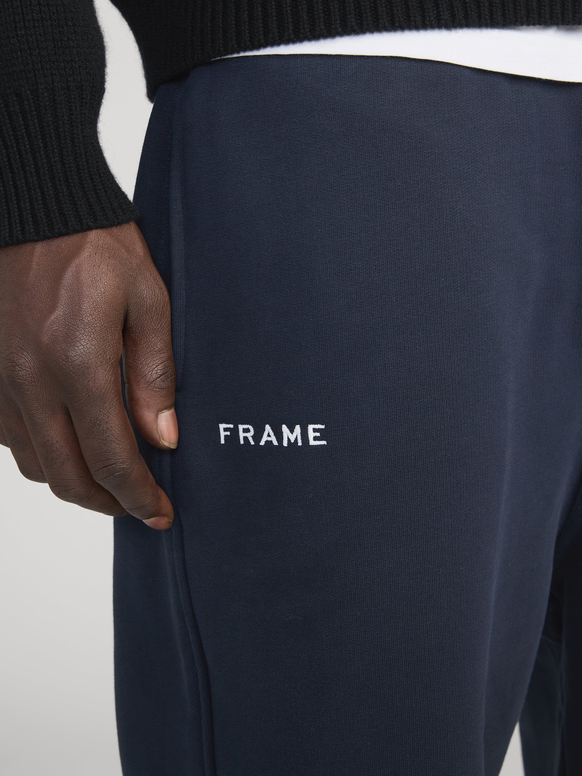 Ritz Sweat Pant Side Detail On Model Shot 
