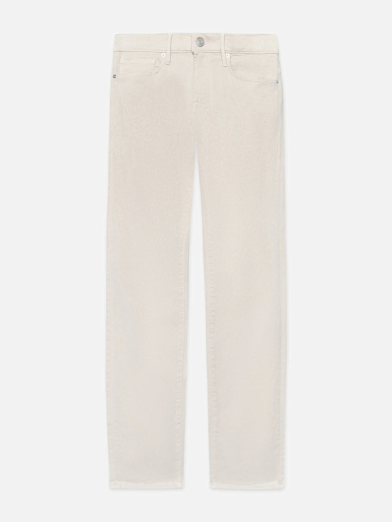 L'Homme Slim Brushed Twill -- Milk Beige