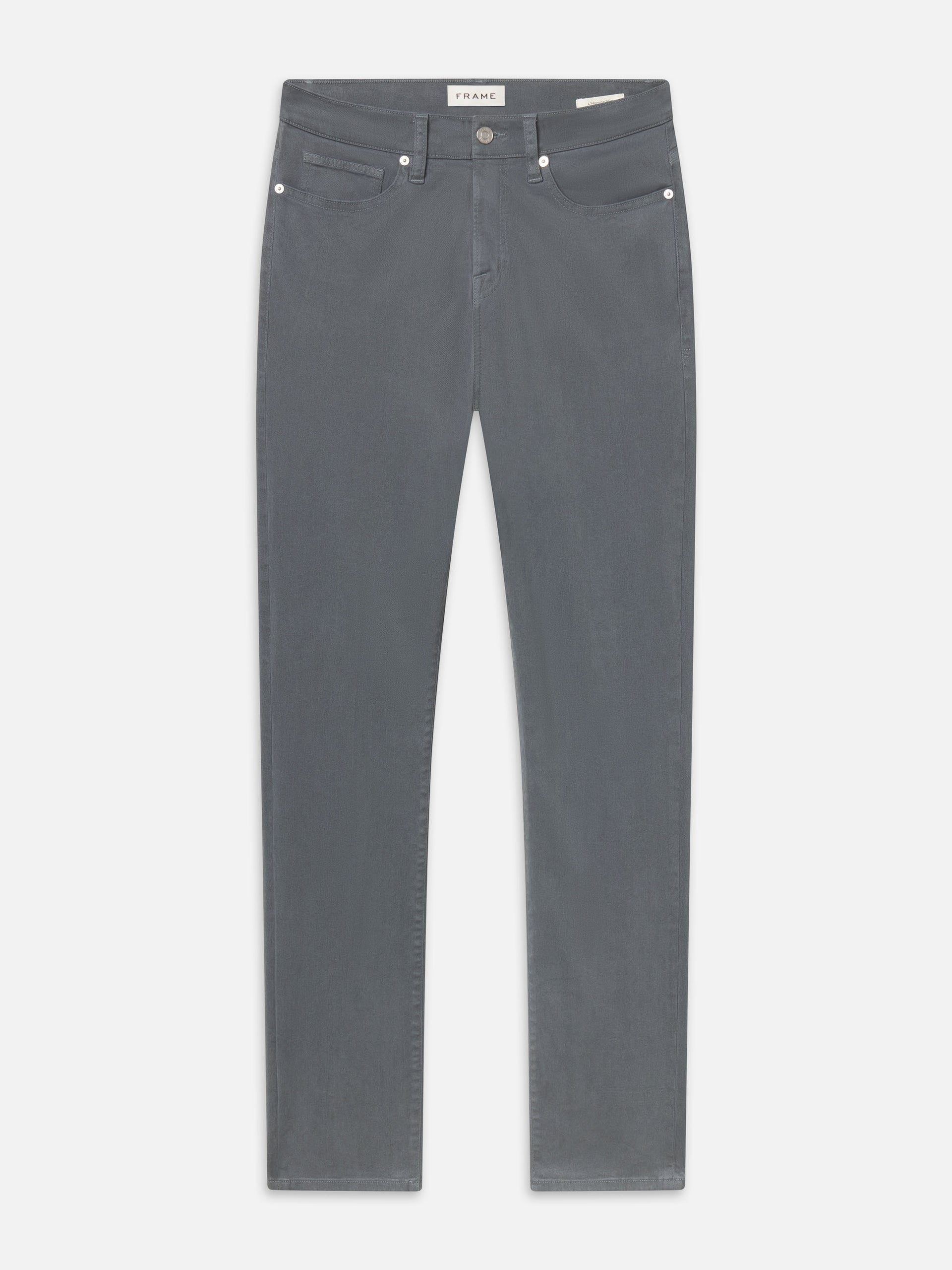 L'Homme Slim Brushed Twill -- Sea Blue