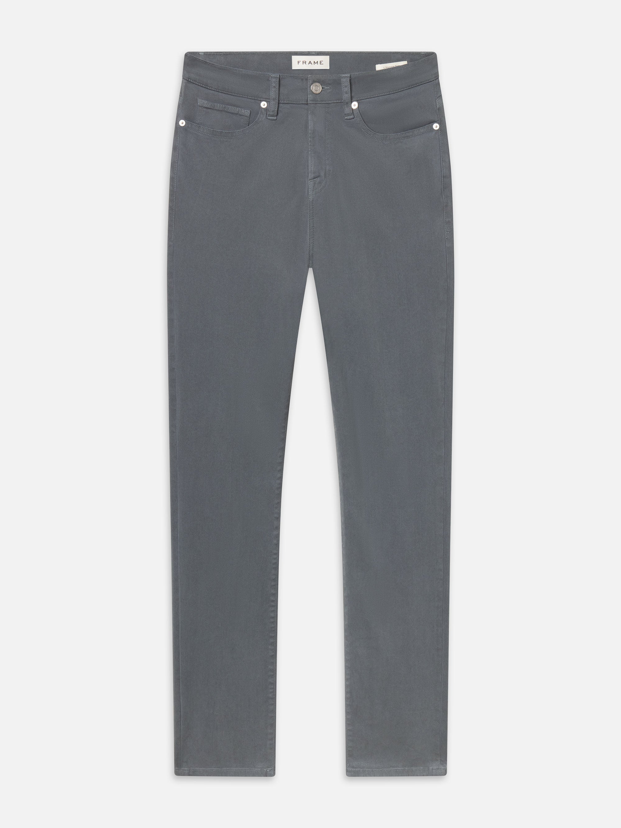 L'Homme Slim Brushed Twill -- Sea Blue
