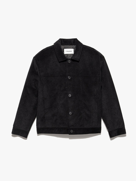 Wide Wale Corduroy Trucker Jacket in Noir – FRAME