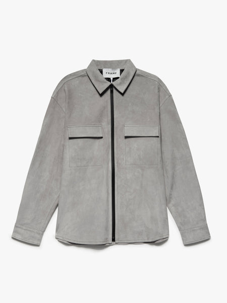 Grey on sale suede shirt