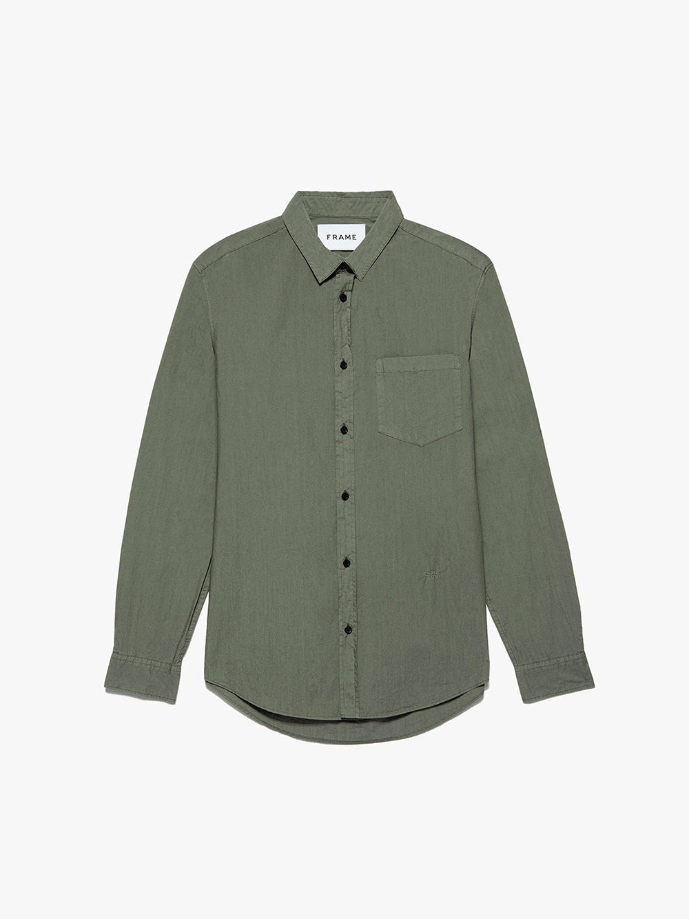 Classic Poplin Shirt in Old Green – FRAME