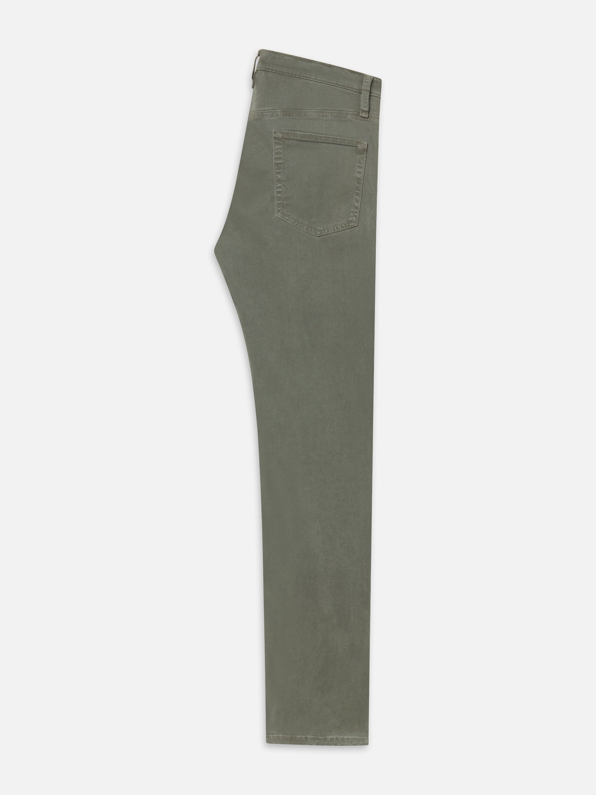 Modern Straight Brushed Twill -- Dusty Emerald