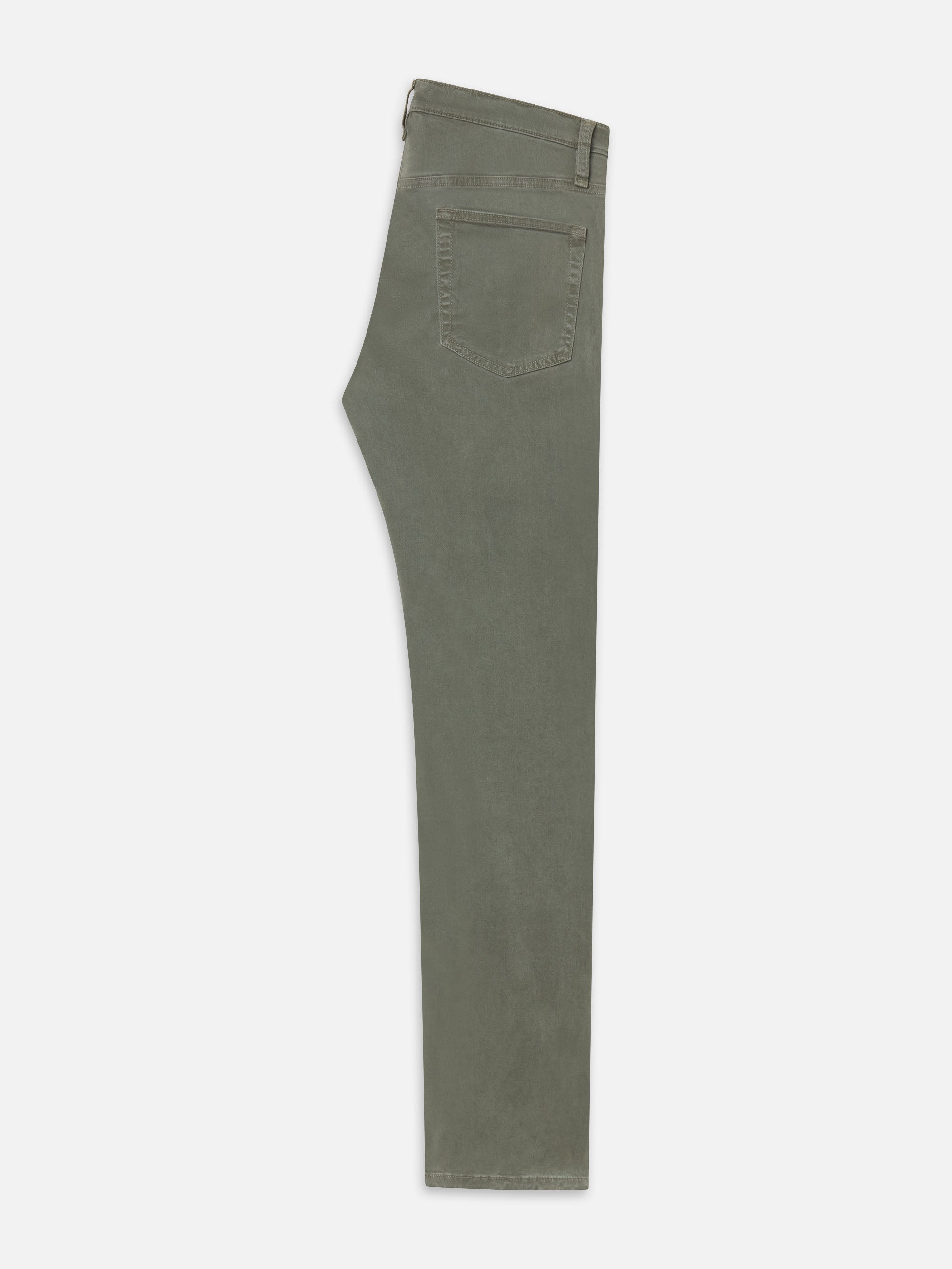 Modern Straight Brushed Twill -- Dusty Emerald