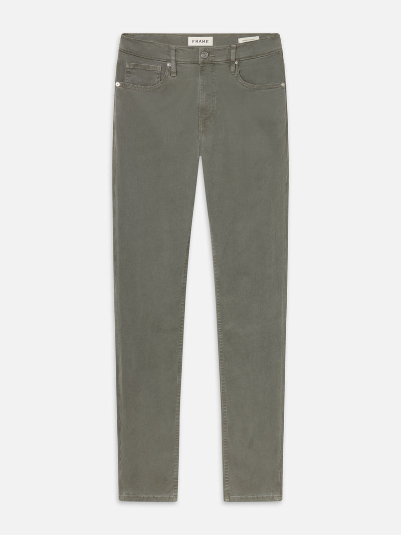 Modern Straight Stretch Twill -- Dusty Emerald