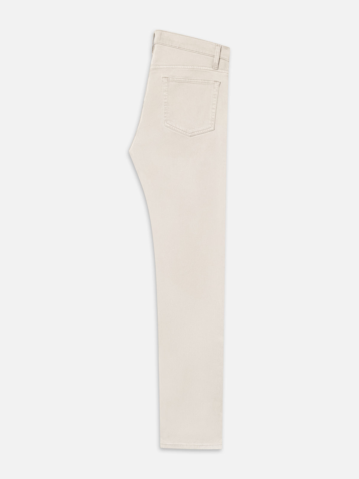 Modern Straight Brushed Twill -- Milk Beige