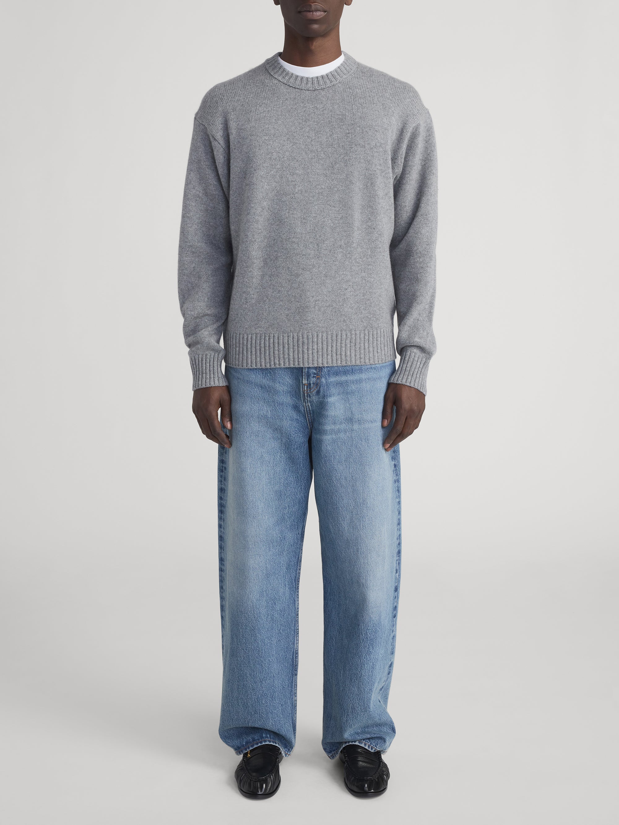 トップス if six was nine MINIMUM CASHMERE C-GRAY If Six Was Nine Grey Distressed Denim Shirt Size M