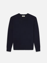 Cashmere Crewneck Sweater -- Navy