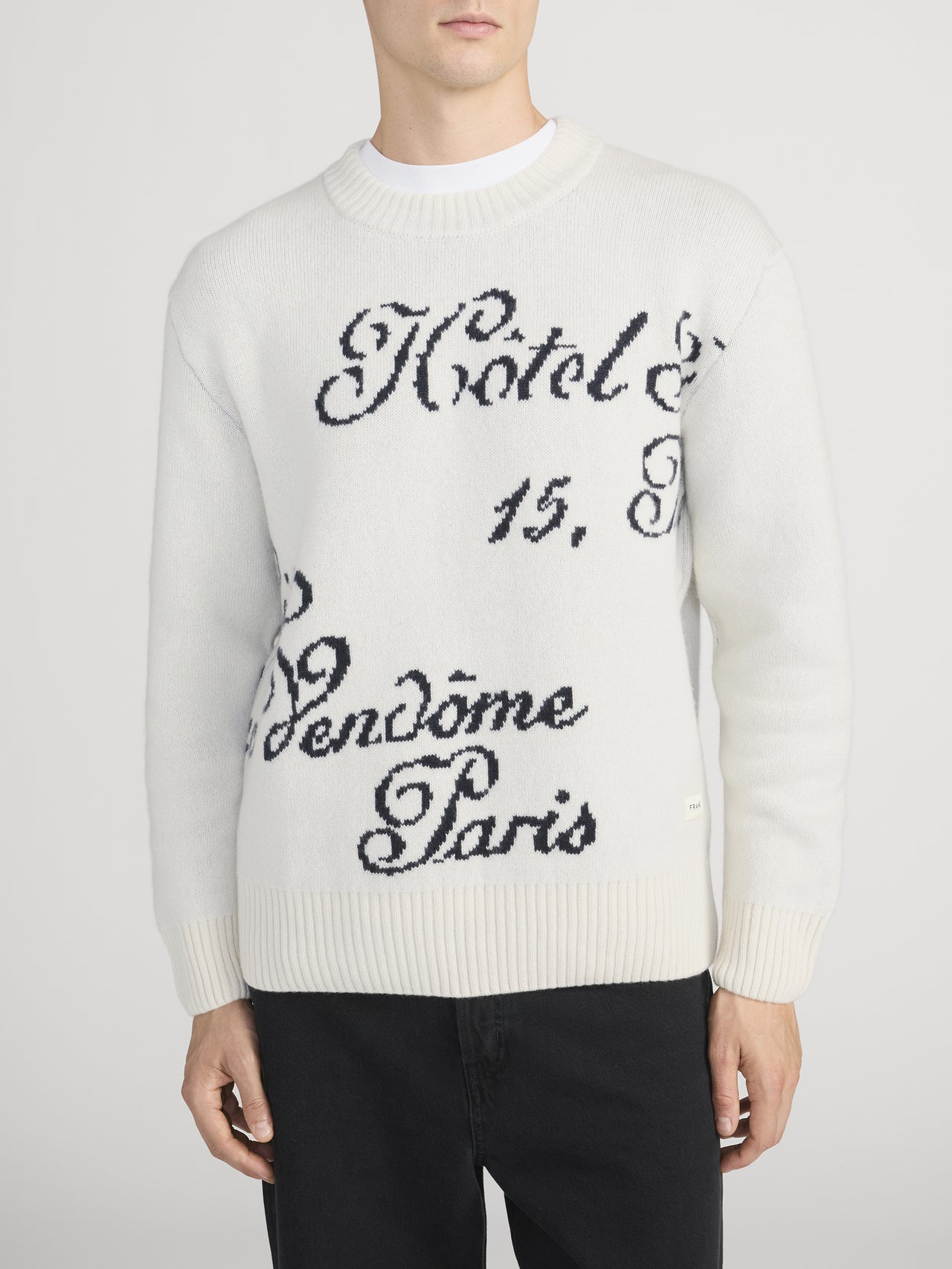 Ritz Sweater Front Detail On Model