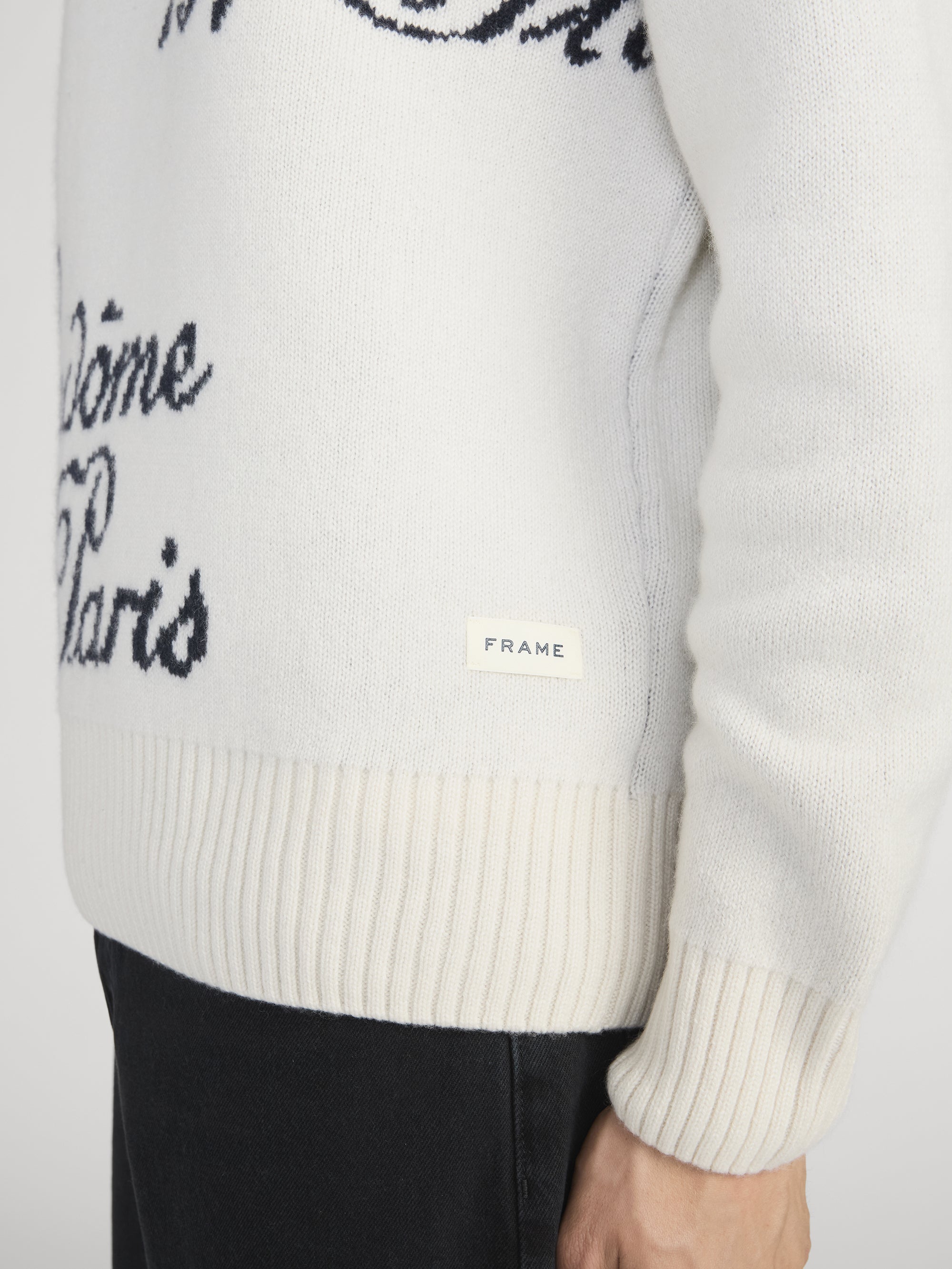 Ritz Sweater Detail On Model 