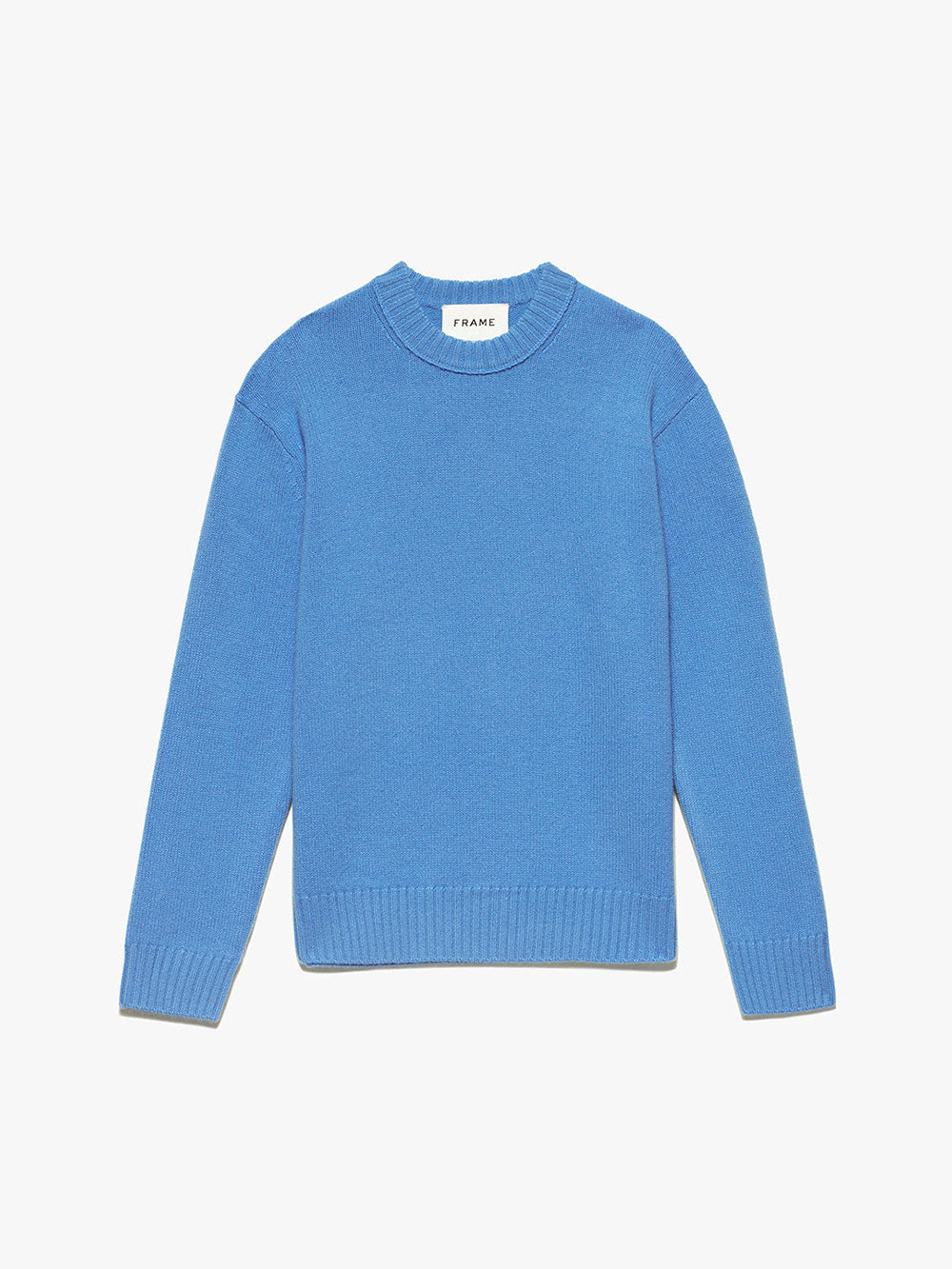 Cashmere Crewneck Sweater in Bright Blue – FRAME