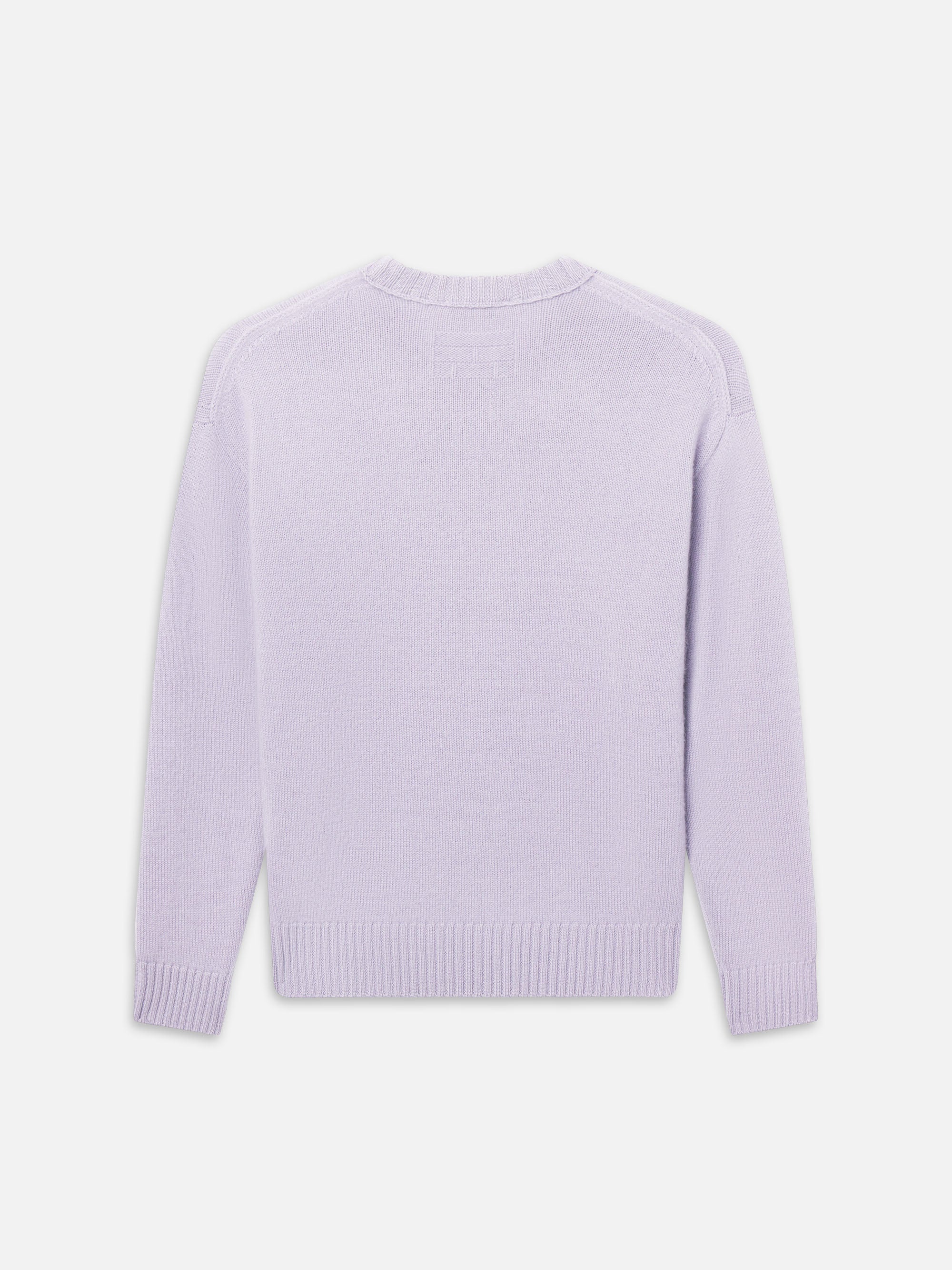 トップス EVCON WOOL LOW GAGE CREW NECK (LILAC) CASHMERE CREWNECK SWEATER OLD LAVENDER