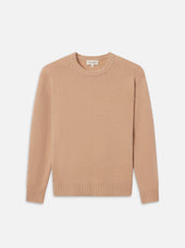 Cashmere Crewneck Sweater -- Pale Peach