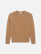 Cashmere Crewneck Sweater -- Soft Camel