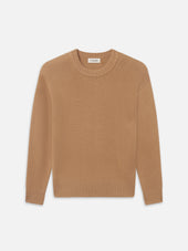 Cashmere Crewneck Sweater -- Soft Camel