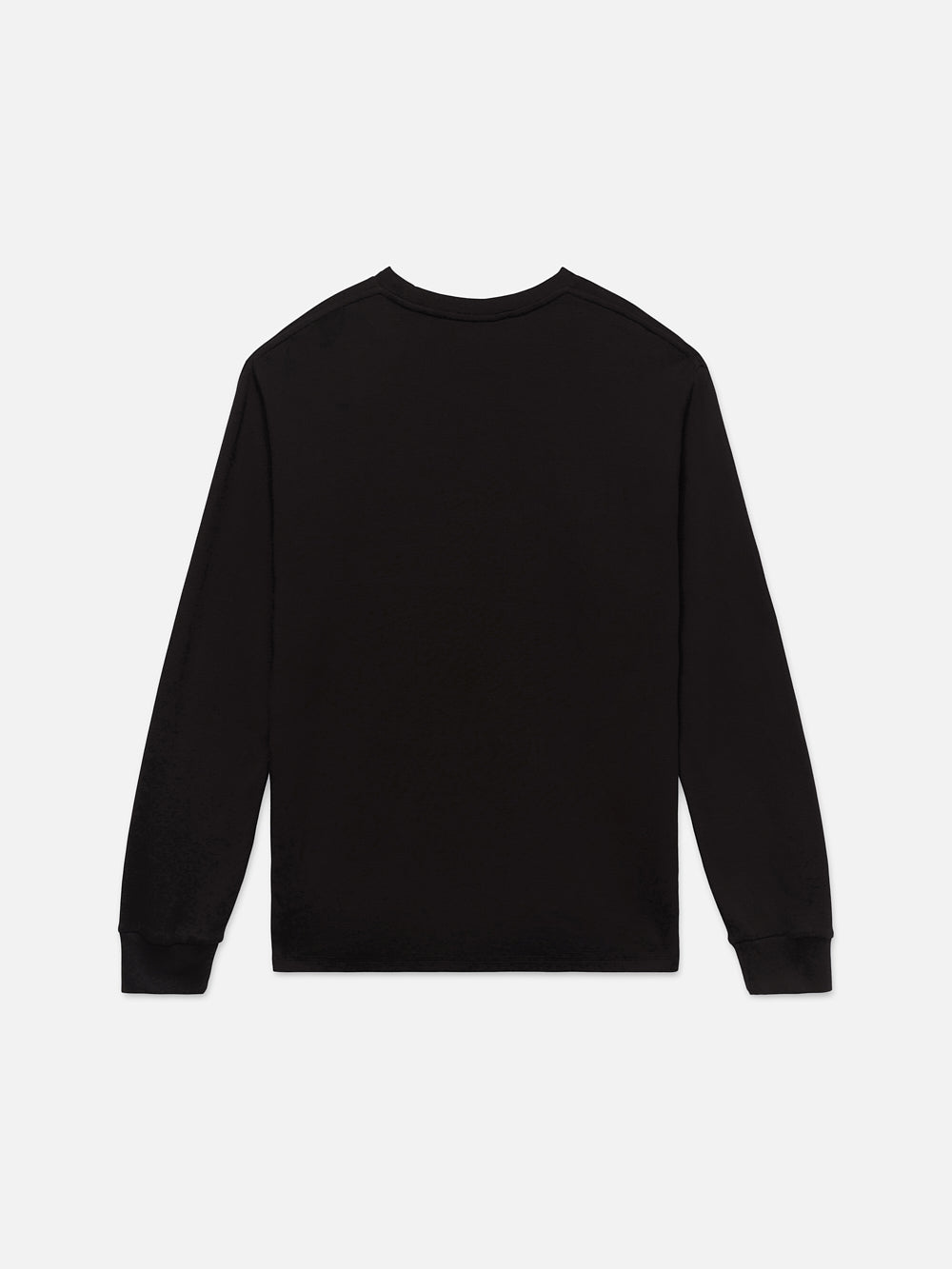 Duo Fold Long Sleeve Crew in Noir