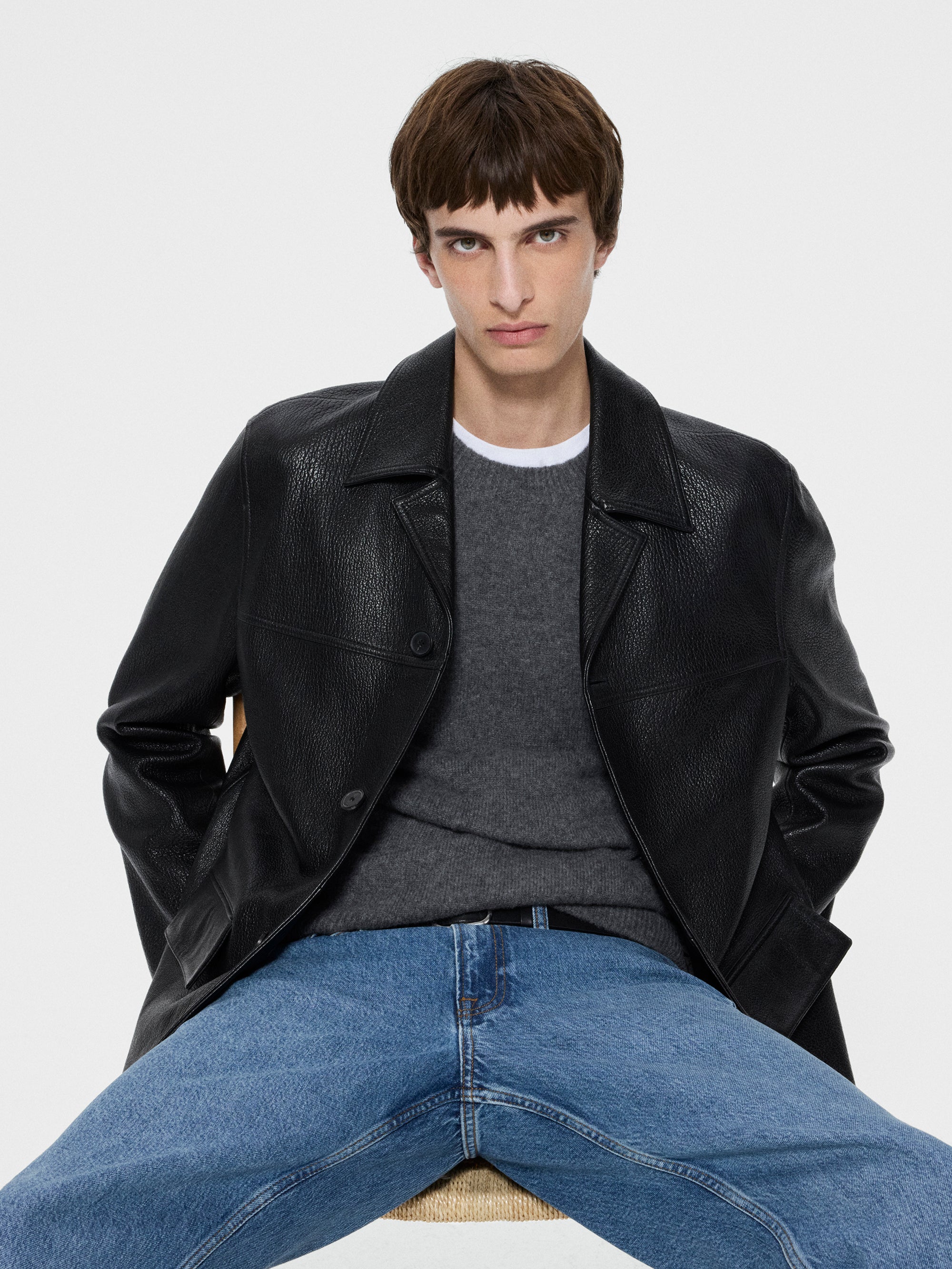 LEATHER JACKET BLACK